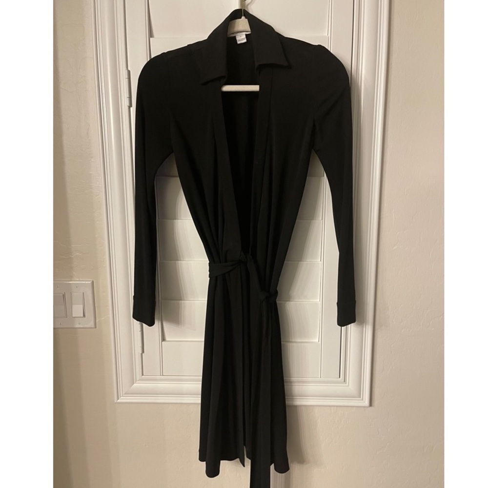 Diane Von Furstenberg Black Wrap Dress